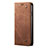 Funda de pano Cartera con Soporte H01 para Huawei P40 Lite 5G Marron