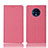 Funda de pano Cartera con Soporte H01 para OnePlus 7T Rosa