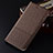 Funda de pano Cartera con Soporte H01 para Oppo R17 Neo Marron