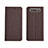 Funda de pano Cartera con Soporte H01 para Samsung Galaxy A80 Marron