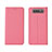 Funda de pano Cartera con Soporte H01 para Samsung Galaxy A80 Rosa