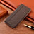 Funda de pano Cartera con Soporte H02 para Apple iPhone 13 Marron