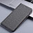 Funda de pano Cartera con Soporte H12P para Apple iPhone 12 Gris