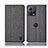 Funda de pano Cartera con Soporte H12P para Motorola Moto Edge 30 Fusion 5G Gris