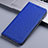 Funda de pano Cartera con Soporte H12P para OnePlus 11R 5G Azul