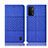 Funda de pano Cartera con Soporte H12P para Oppo A74 5G Azul