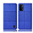 Funda de pano Cartera con Soporte H12P para Oppo A93 5G Azul