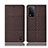 Funda de pano Cartera con Soporte H12P para Oppo A93s 5G Marron