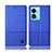 Funda de pano Cartera con Soporte H12P para Oppo A98 5G Azul