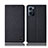 Funda de pano Cartera con Soporte H12P para Oppo Find X5 Lite 5G Negro