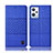 Funda de pano Cartera con Soporte H12P para Oppo K10X 5G Azul