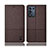 Funda de pano Cartera con Soporte H12P para Realme Q3s 5G Marron