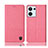 Funda de pano Cartera con Soporte H13P para Oppo Reno9 5G Rosa