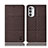 Funda de pano Cartera con Soporte H14P para Motorola Moto Edge (2022) 5G Marron