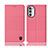 Funda de pano Cartera con Soporte H14P para Motorola Moto Edge (2022) 5G Rosa