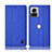 Funda de pano Cartera con Soporte H14P para Motorola Moto Edge X30 Pro 5G Azul