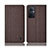 Funda de pano Cartera con Soporte H14P para OnePlus Nord N20 5G Marron