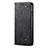 Funda de pano Cartera con Soporte L01 para Huawei Nova Lite 3 Plus Negro
