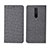 Funda de pano Cartera con Soporte L01 para Xiaomi Poco X2 Gris