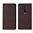 Funda de pano Cartera con Soporte L01 para Xiaomi Redmi K30 5G Marron