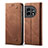 Funda de pano Cartera con Soporte para OnePlus 11 5G Marron