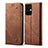 Funda de pano Cartera con Soporte para OnePlus Nord CE 3 Lite 5G Marron