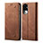 Funda de pano Cartera con Soporte para Oppo Reno10 Pro+ Plus 5G Marron