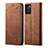 Funda de pano Cartera con Soporte para Oppo Reno6 Z 5G Marron