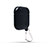 Funda de Silicona con Mosqueton Enchufe para AirPods Carcasa de Carga C08 Negro