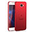 Funda Dura Plastico Rigida Carcasa Mate con Anillo de dedo Soporte A01 para Huawei Y5 II Y5 2 Rojo