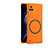 Funda Dura Plastico Rigida Carcasa Mate con Mag-Safe Magnetic para Xiaomi Redmi K50 Pro 5G Naranja