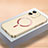 Funda Dura Plastico Rigida Carcasa Mate con Mag-Safe Magnetic QC1 para Apple iPhone 12 Oro