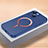 Funda Dura Plastico Rigida Carcasa Mate con Mag-Safe Magnetic QC1 para Apple iPhone 14 Azul