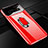 Funda Dura Plastico Rigida Carcasa Mate con Magnetico Anillo de dedo Soporte A02 para Samsung Galaxy S10 Rojo