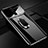 Funda Dura Plastico Rigida Carcasa Mate con Magnetico Anillo de dedo Soporte P01 para Xiaomi Redmi K20 Negro