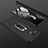 Funda Dura Plastico Rigida Carcasa Mate con Magnetico Anillo de dedo Soporte P02 para Xiaomi Mi 11 Lite 5G NE Negro