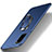 Funda Dura Plastico Rigida Carcasa Mate con Magnetico Anillo de dedo Soporte S01 para Samsung Galaxy S20 Azul
