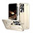 Funda Dura Plastico Rigida Carcasa Mate con Soporte ZL2 para Samsung Galaxy S24 Ultra 5G Oro