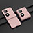 Funda Dura Plastico Rigida Carcasa Mate Frontal y Trasera 360 Grados BH1 para Huawei P60 Pocket Oro Rosa