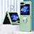 Funda Dura Plastico Rigida Carcasa Mate Frontal y Trasera 360 Grados BH1 para Samsung Galaxy Z Flip5 5G Menta Verde