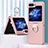 Funda Dura Plastico Rigida Carcasa Mate Frontal y Trasera 360 Grados BH1 para Samsung Galaxy Z Flip5 5G Oro Rosa