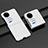 Funda Dura Plastico Rigida Carcasa Mate Frontal y Trasera 360 Grados BH2 para Huawei P60 Pocket Blanco