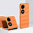 Funda Dura Plastico Rigida Carcasa Mate Frontal y Trasera 360 Grados BH3 para Huawei P60 Pocket Naranja