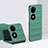 Funda Dura Plastico Rigida Carcasa Mate Frontal y Trasera 360 Grados BH3 para Huawei P60 Pocket Verde