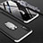 Funda Dura Plastico Rigida Carcasa Mate Frontal y Trasera 360 Grados con Anillo de dedo Soporte para Samsung Galaxy A70S Plata y Negro