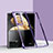 Funda Dura Plastico Rigida Carcasa Mate Frontal y Trasera 360 Grados GK6 para Huawei Honor Magic V2 5G Morado