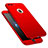 Funda Dura Plastico Rigida Carcasa Mate Frontal y Trasera 360 Grados M01 para Apple iPhone 7 Plus Rojo