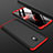 Funda Dura Plastico Rigida Carcasa Mate Frontal y Trasera 360 Grados M01 para Xiaomi Redmi 8A Rojo y Negro