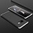Funda Dura Plastico Rigida Carcasa Mate Frontal y Trasera 360 Grados P01 para Samsung Galaxy S10e Plata y Negro