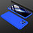Funda Dura Plastico Rigida Carcasa Mate Frontal y Trasera 360 Grados P01 para Xiaomi Mi 11 Lite 5G NE Azul
